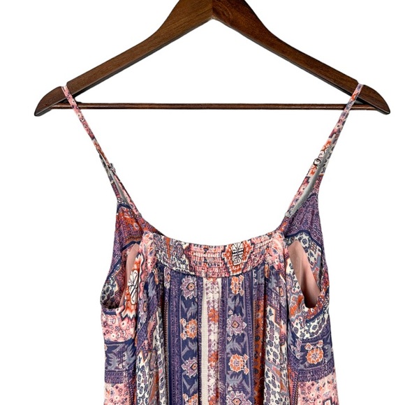 Lucky Brand Boho Shift Midi Dress Tapestry Print Size Small - Picture 6 of 7